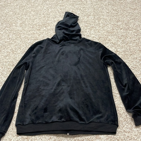 Hot Touch Black Velvet Jacket Size M - Picture 5 of 7